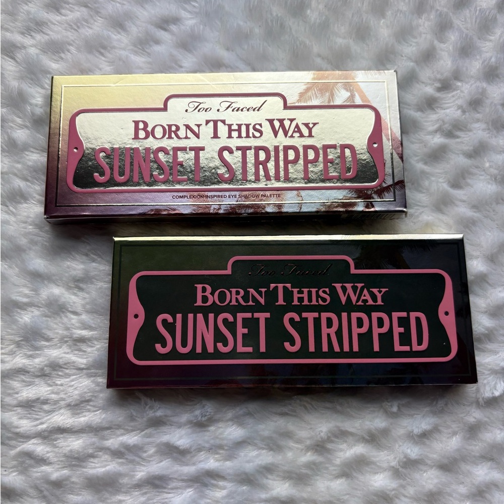 Too Faced Born This Way Sunset Stripped Palette - Black and Pink